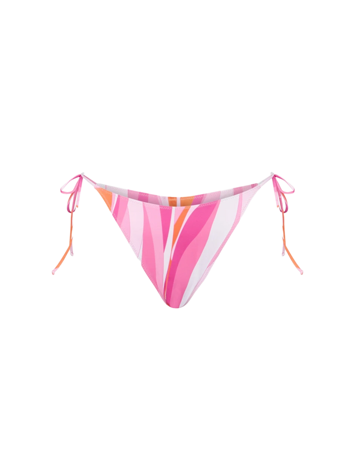 Freche Damen-Badehose mit Wellen-Print