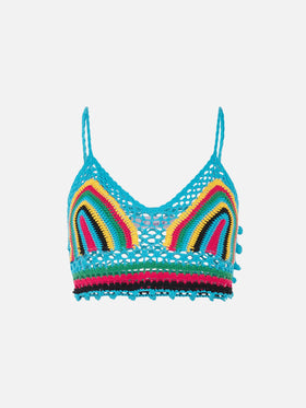 Multicolor crochet top - MC2 Saint Barth