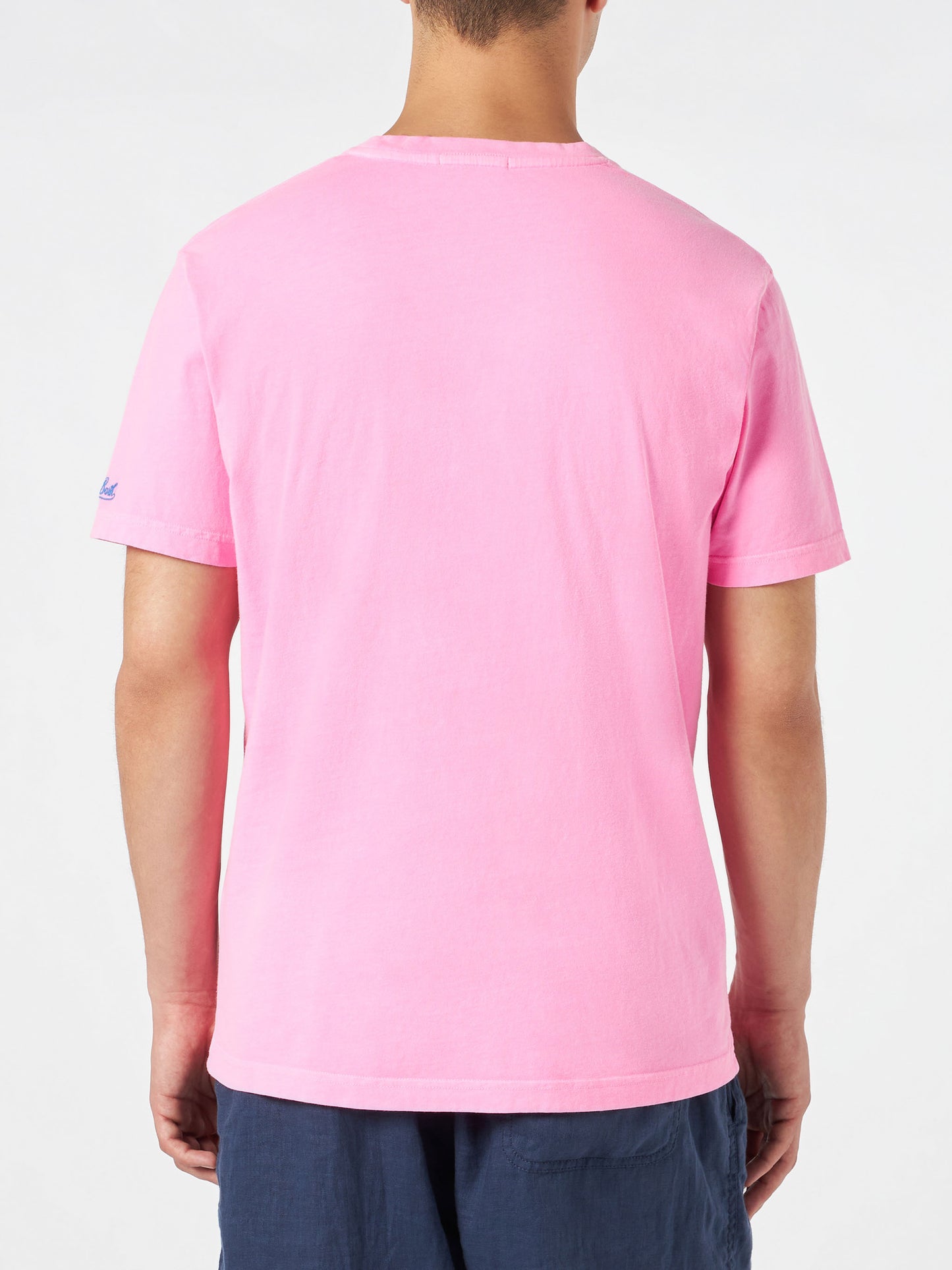 Man cotton t-shirt with Cuba Libre embroidery