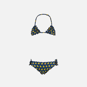 Girl triangle bikini with print - MC2 Saint Barth