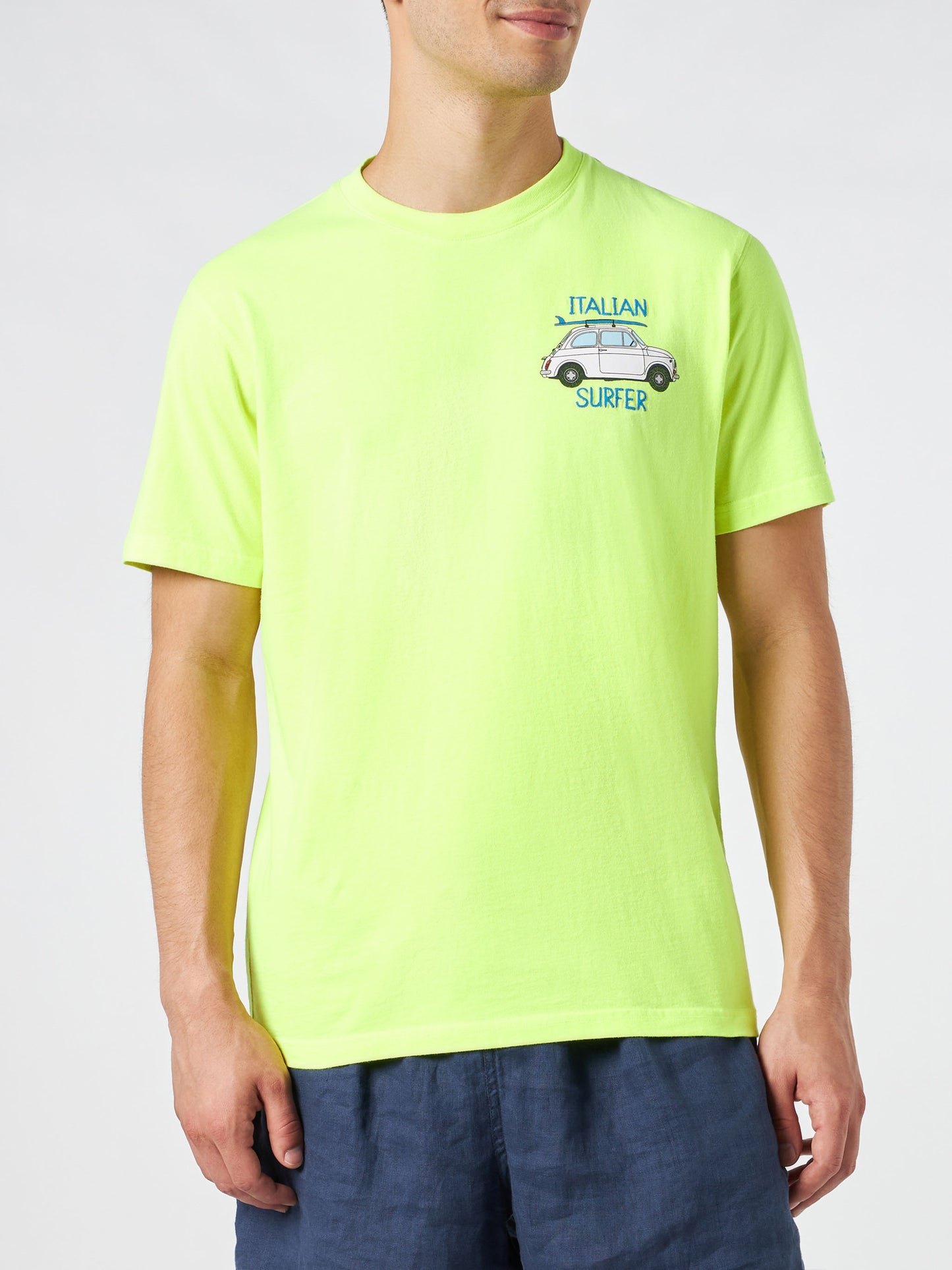 Herren-T-Shirt aus Baumwolle mit Fiat 500-Aufdruck | FIAT 500© SONDEREDITION