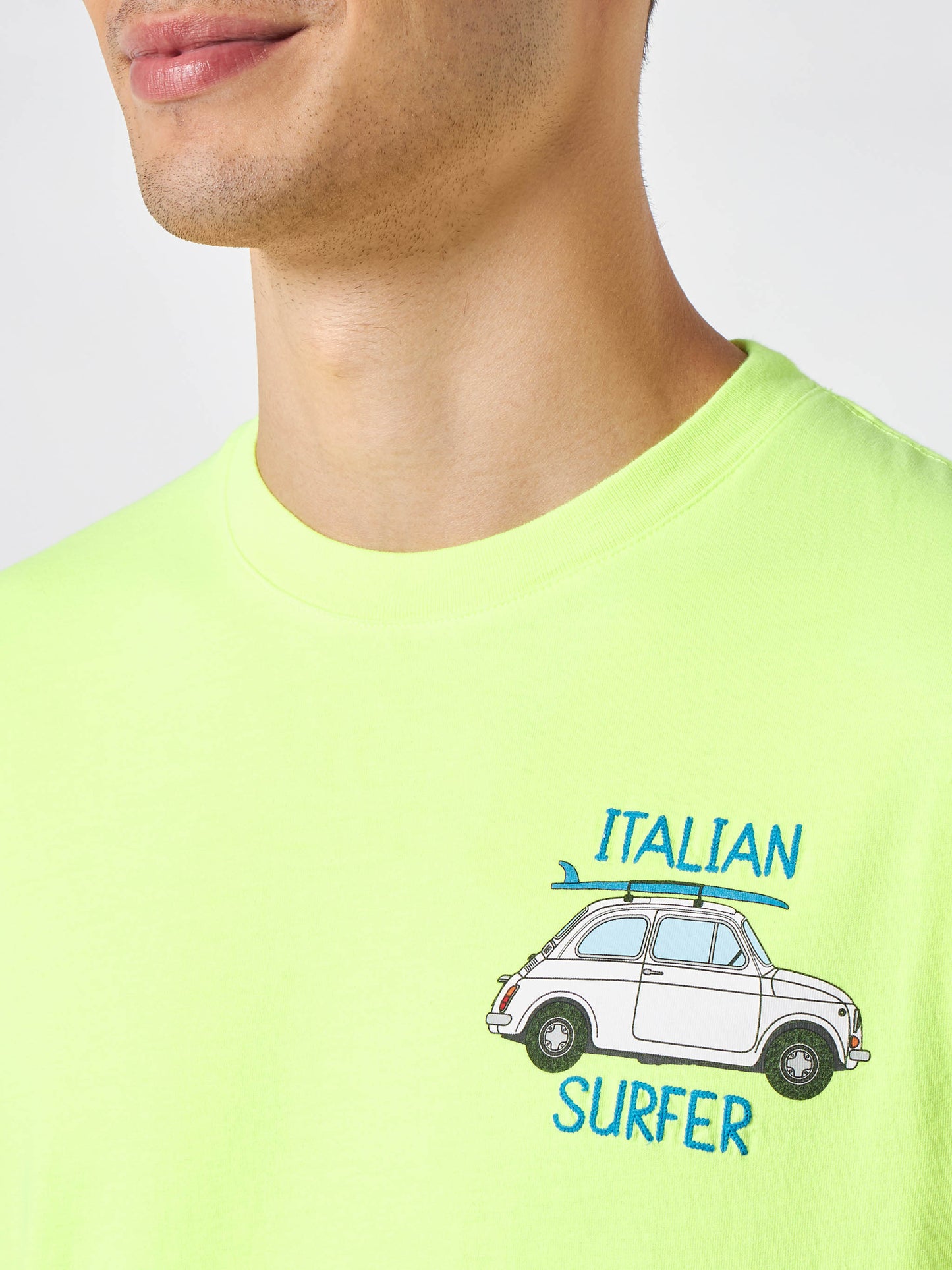 Herren-T-Shirt aus Baumwolle mit Fiat 500-Aufdruck | FIAT 500© SONDEREDITION