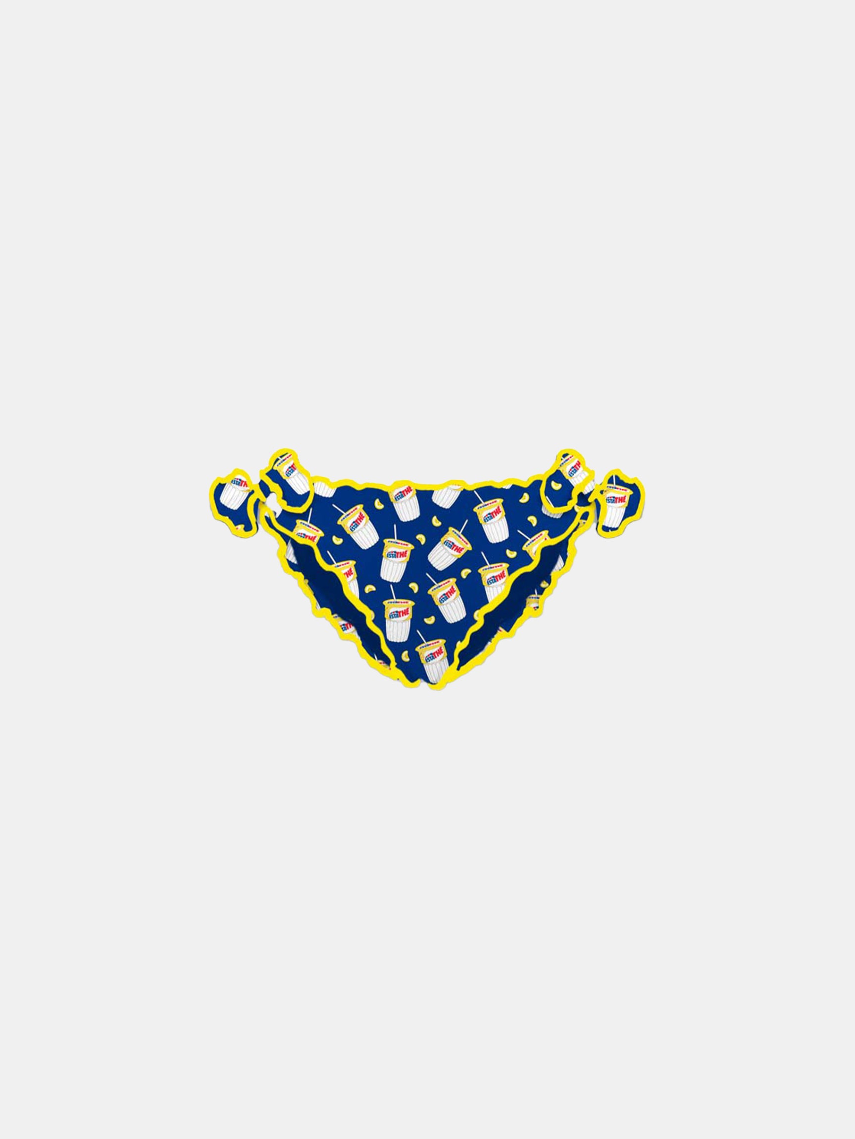 Girl swim briefs with Estathé print | Estathé® Special Edition - MC2 Saint Barth