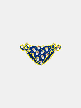 Girl swim briefs with Estathé print | Estathé® Special Edition - MC2 Saint Barth