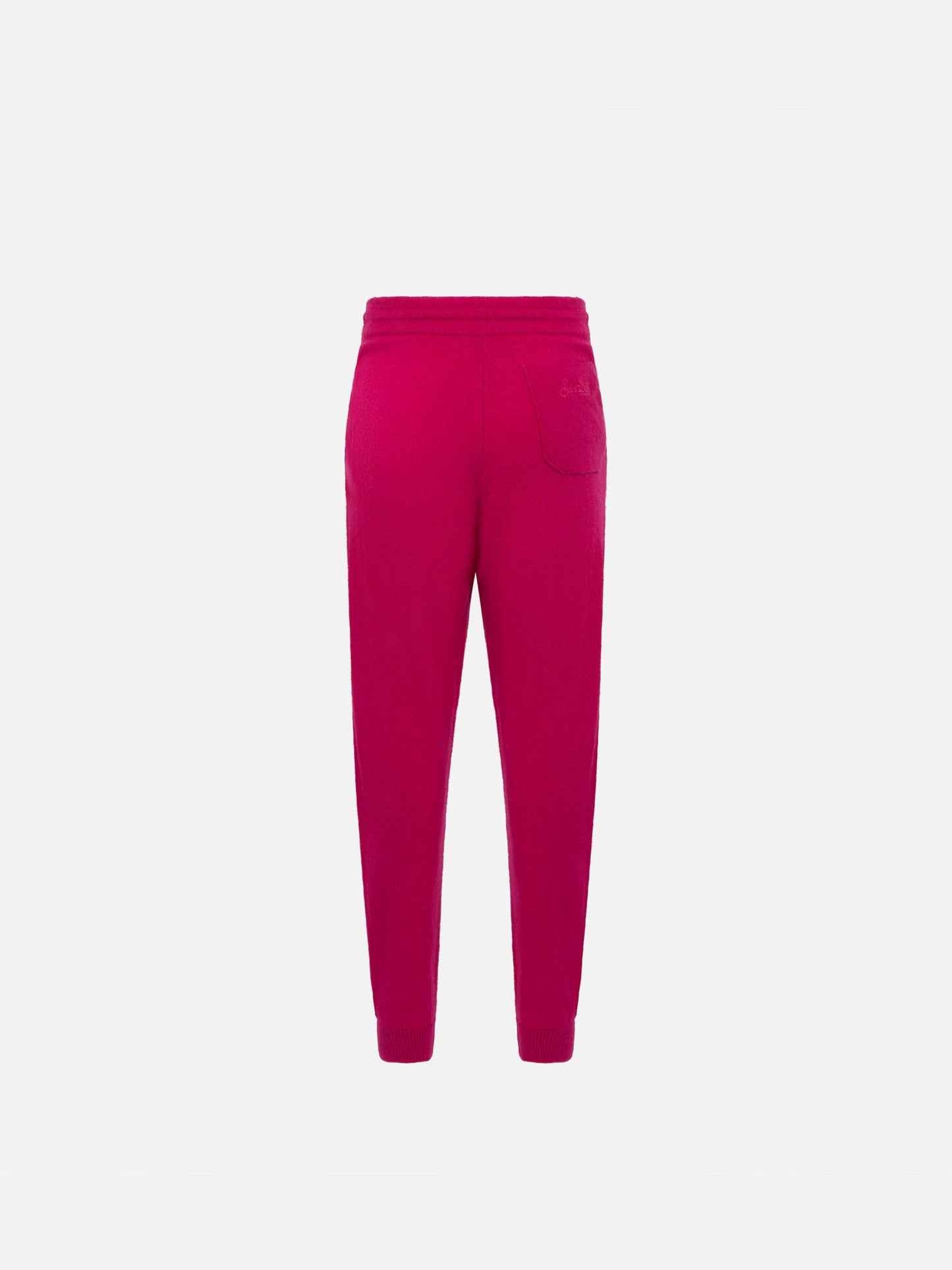 Girl fuchsia knitted jogger pants - MC2 Saint Barth