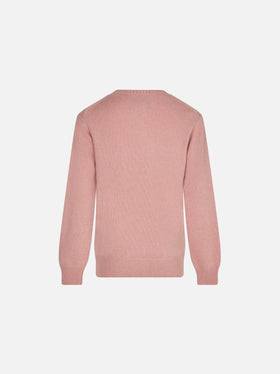 Girl crewneck sweater with dog print - MC2 Saint Barth