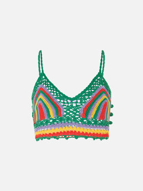 Multicolor crochet top - MC2 Saint Barth