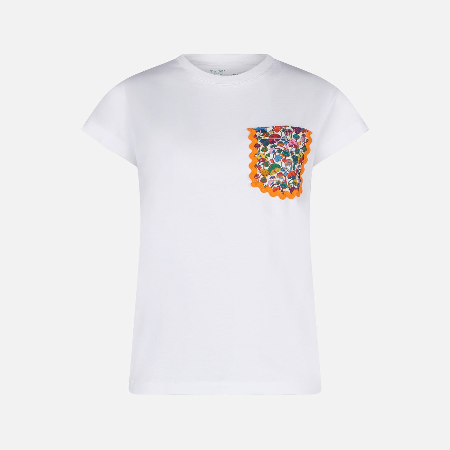 Woman cotton t-shirt with pocket - MC2 Saint Barth