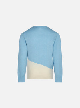 Girl sweater vintage postcard style with Lovovia embroidery - MC2 Saint Barth