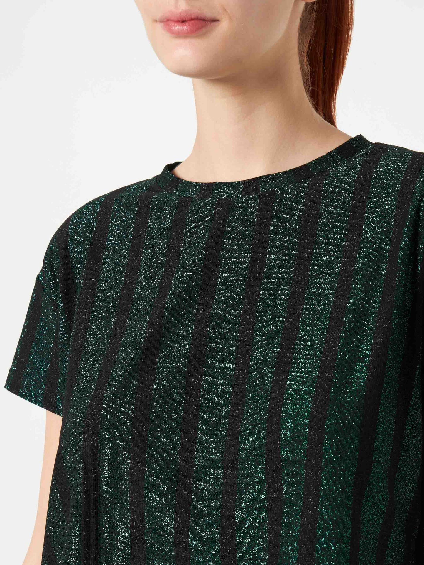 Glitter striped knitted top - MC2 Saint Barth