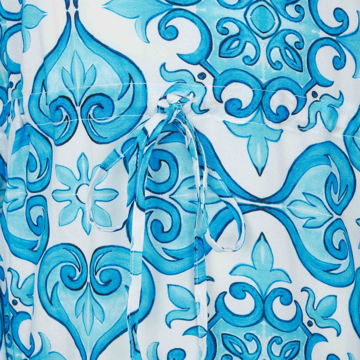 Girl caftan with maiolica print - MC2 Saint Barth