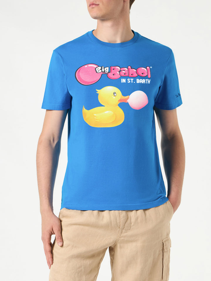 Man cotton t-shirt with ducky and Big Babol print | BIG BABOL® SPECIAL EDITION - MC2 Saint Barth