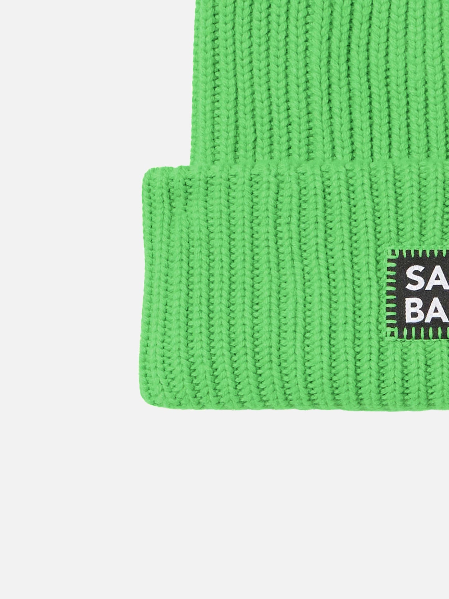 Man fluo green knit beanie - MC2 Saint Barth