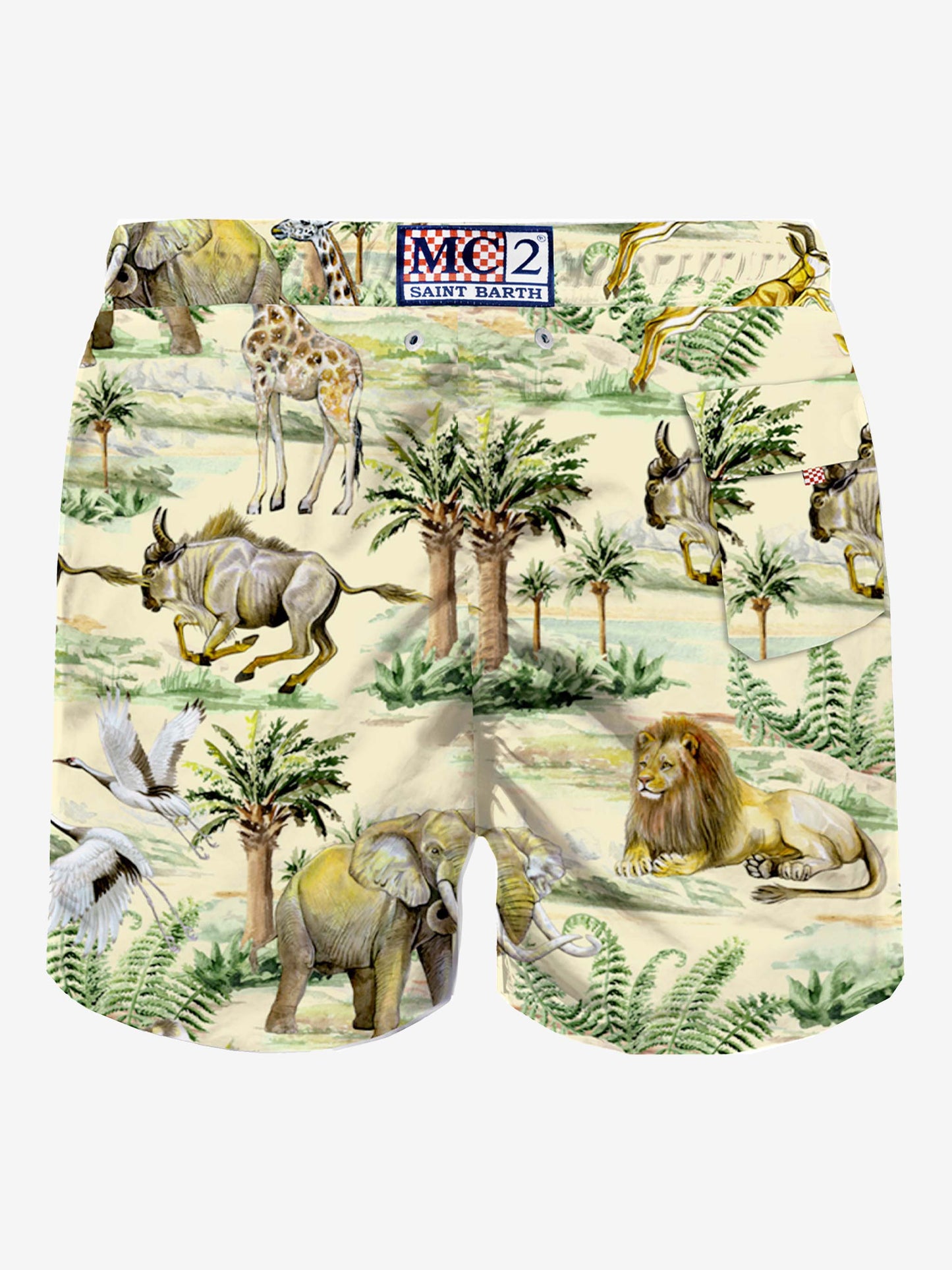 Man classic swim shorts wild life print - MC2 Saint Barth