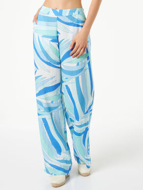 Woman printed linen pants - MC2 Saint Barth