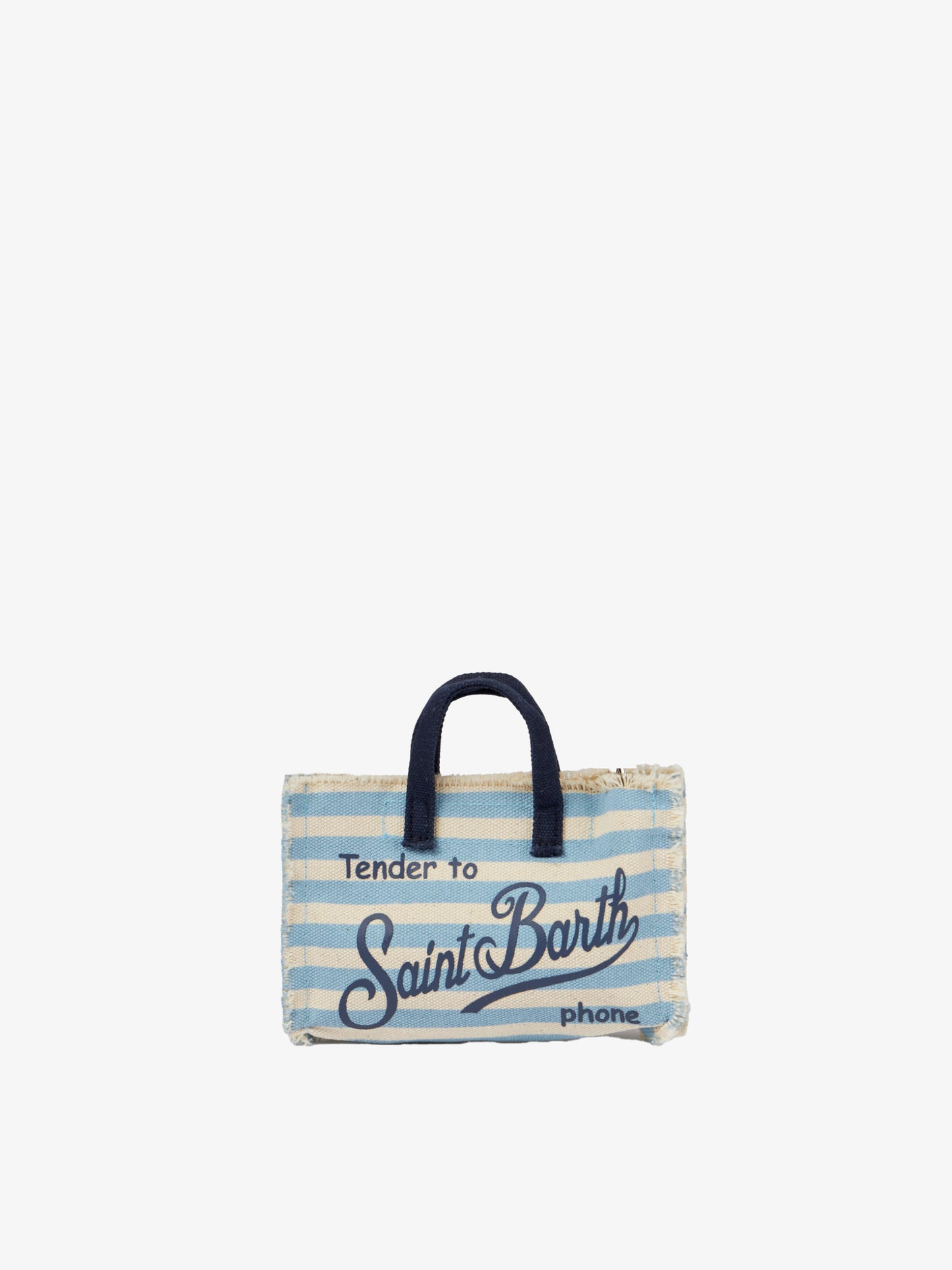 Borsa porta cellulare con stampa a righe