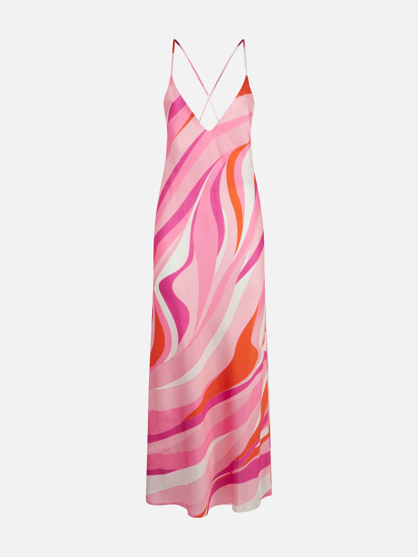 Woman slip dress Eydis with wave print - MC2 Saint Barth