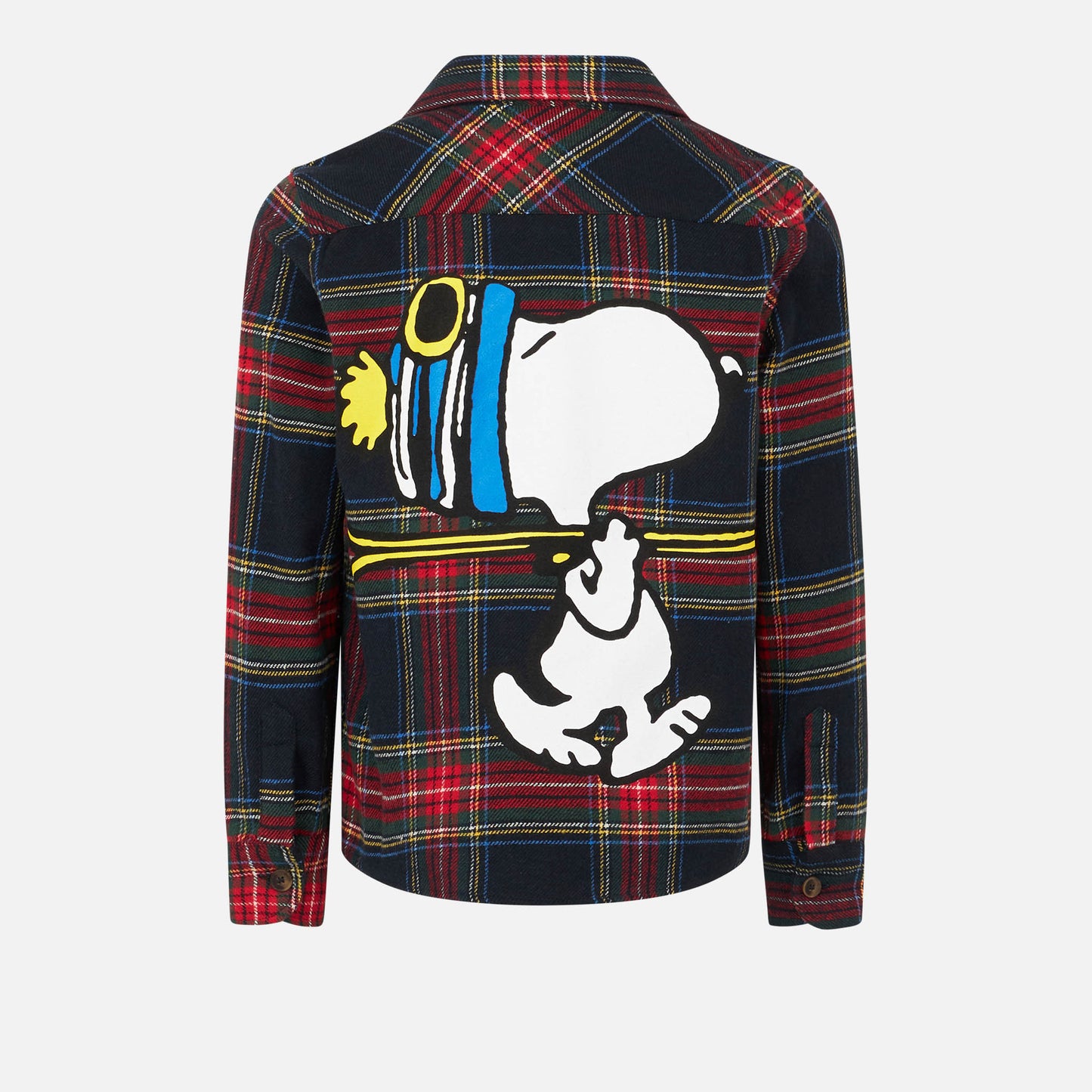Boy wooly shirt with Snoopy and tartan print | SNOOPY PEANUTS™ SPECIAL EDITION