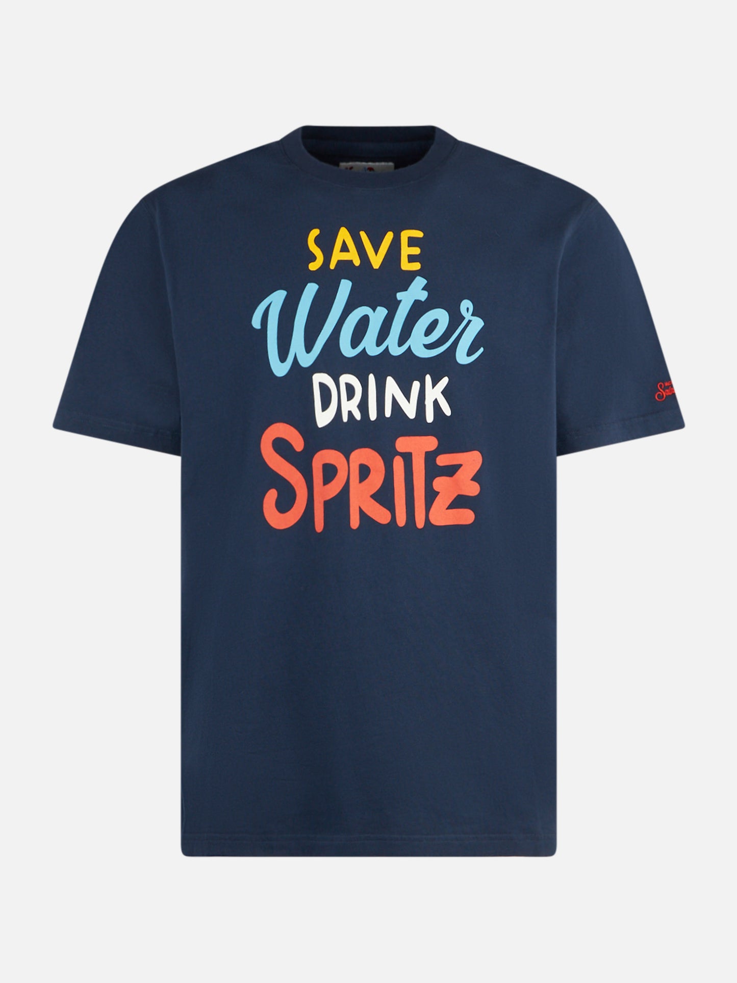 Man heavy cotton t-shirt with Spritz print - MC2 Saint Barth