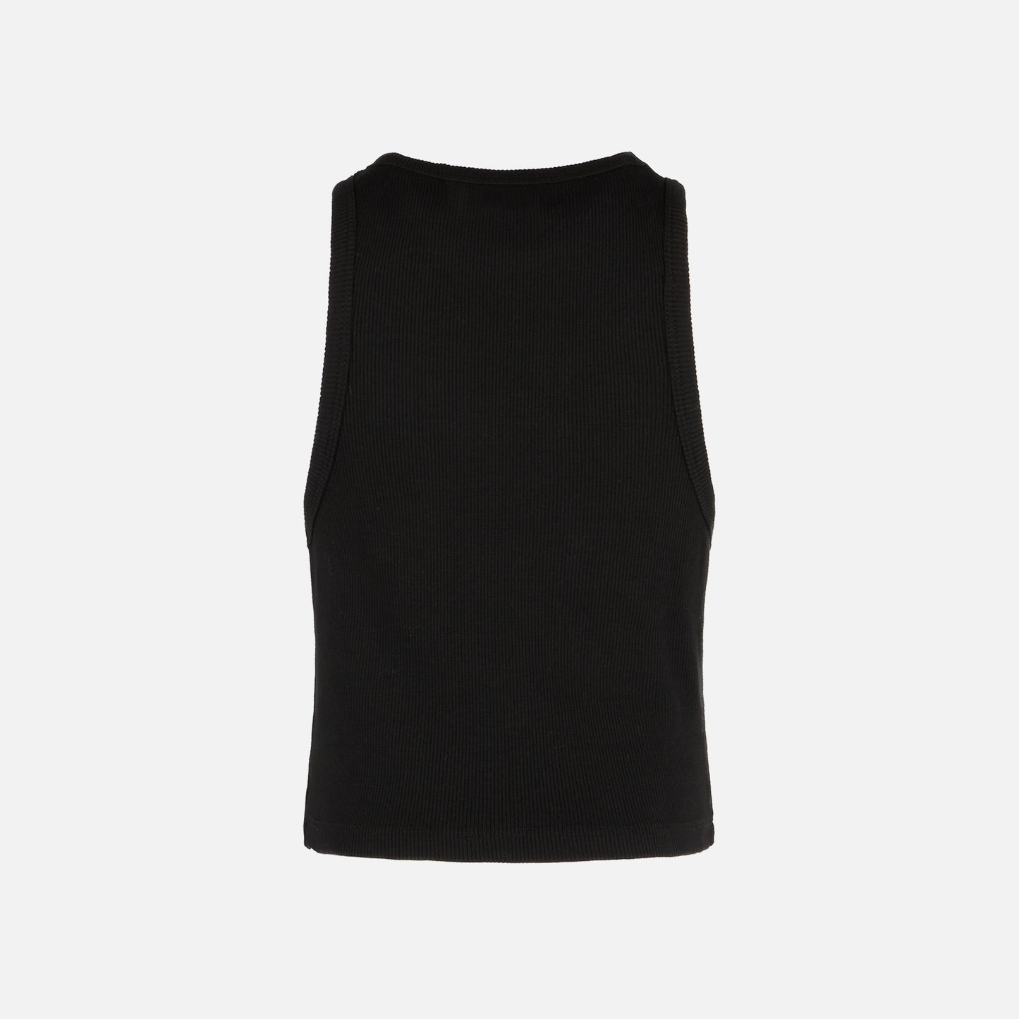 Crop-Tanktop aus Baumwolle mit St. Barth-Stickerei