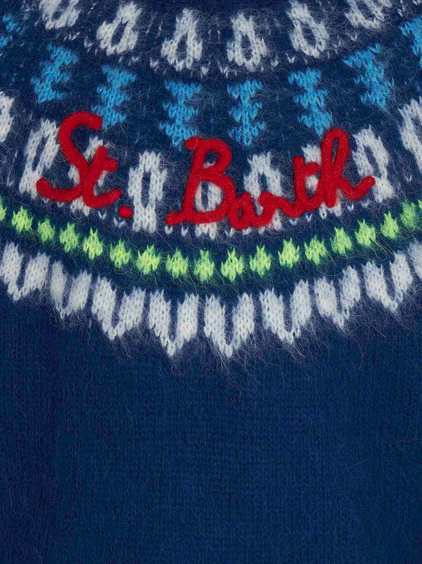 Boy brushed sweater with icelandic jacquard - MC2 Saint Barth
