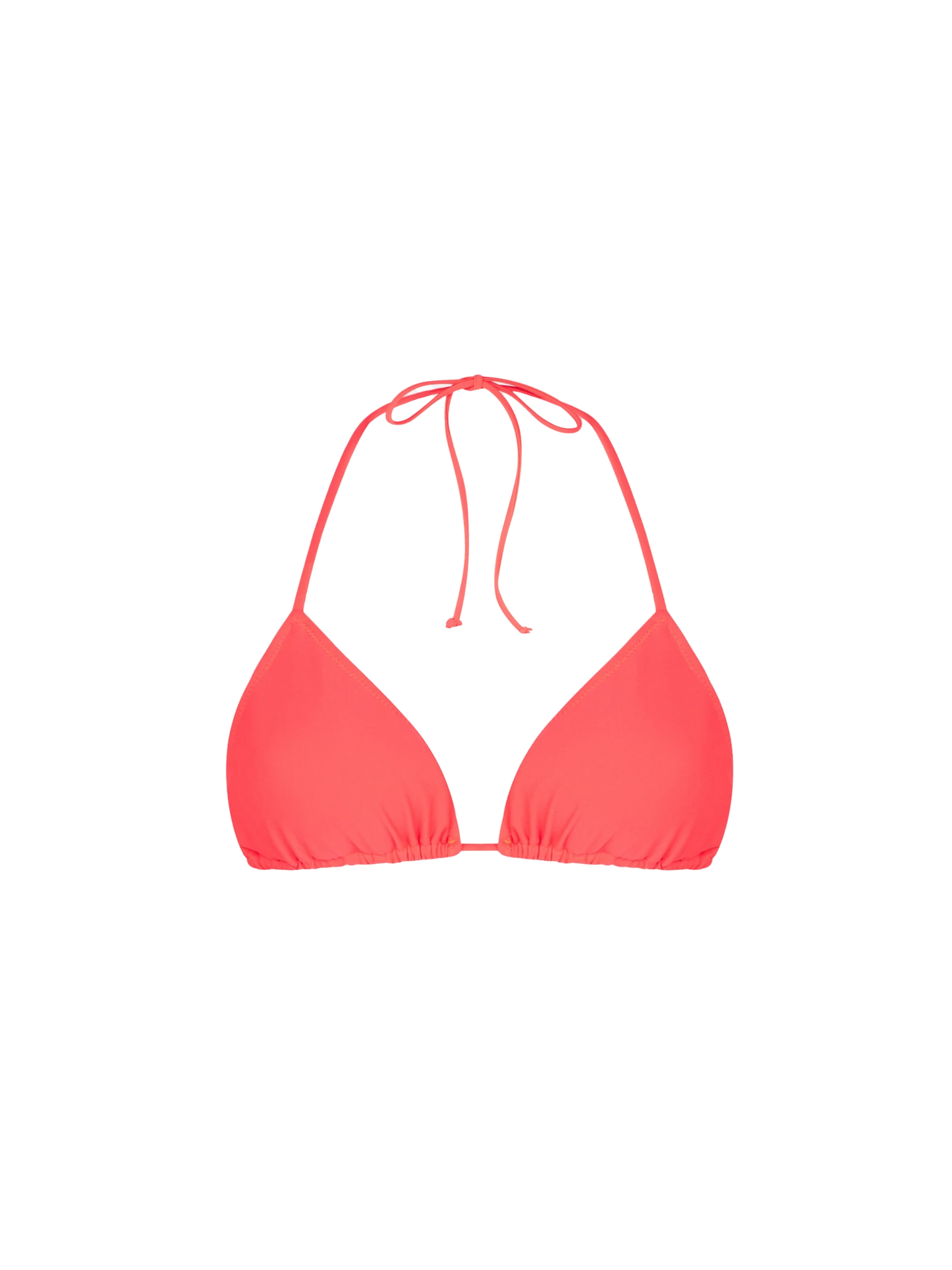 Woman fluo red triangle top swimsuit - MC2 Saint Barth