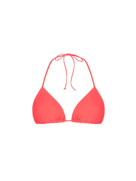 Woman fluo red triangle top swimsuit - MC2 Saint Barth