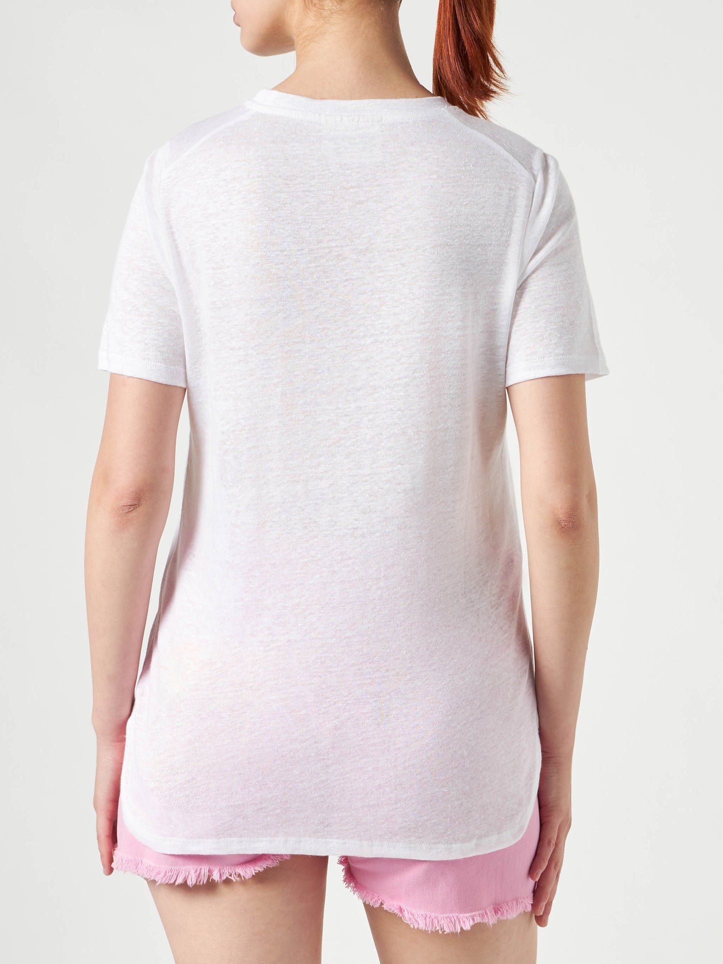 Cotton t-shirt with Love St. Barth embroidery - MC2 Saint Barth