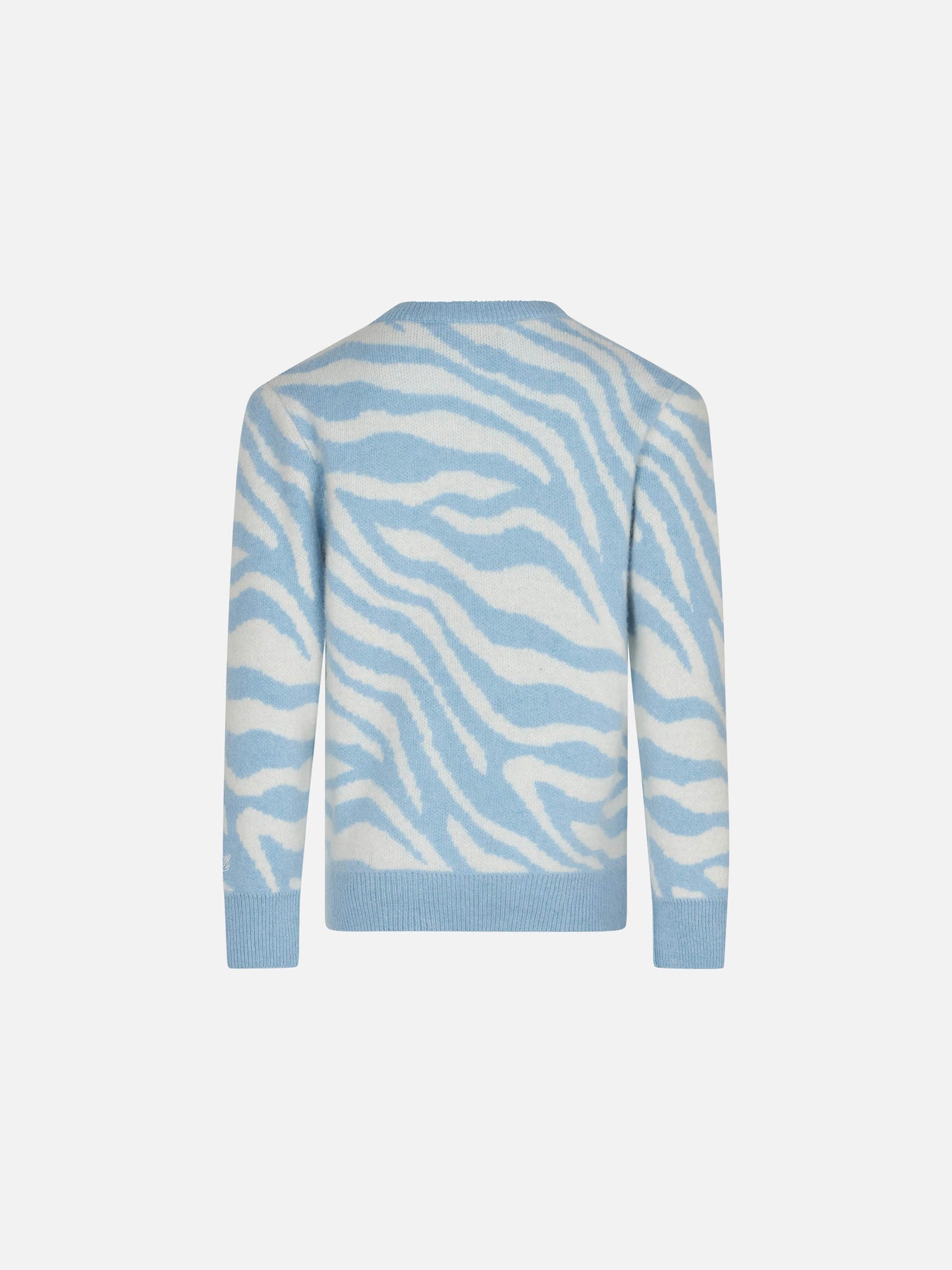 Girl zebra print brushed sweater with Wild Girl embroidery - MC2 Saint Barth