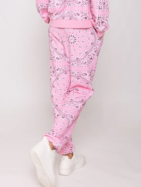 Cotton bandanna joggers with Saint Barth embroidery - MC2 Saint Barth