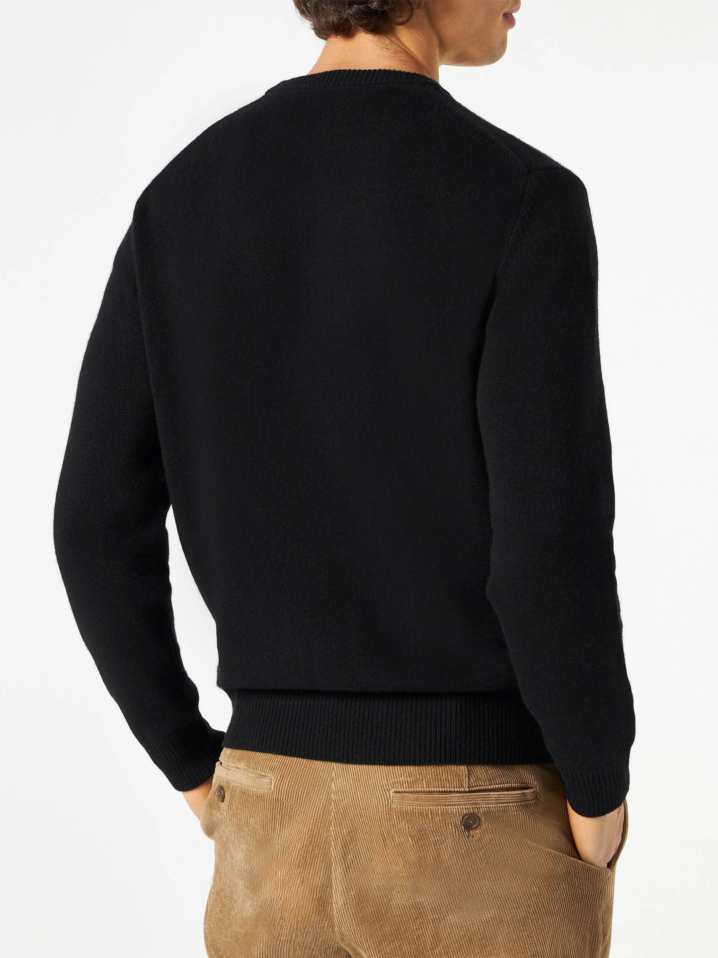 Black Man sweater Cortina Pirates fluo embroidery - MC2 Saint Barth