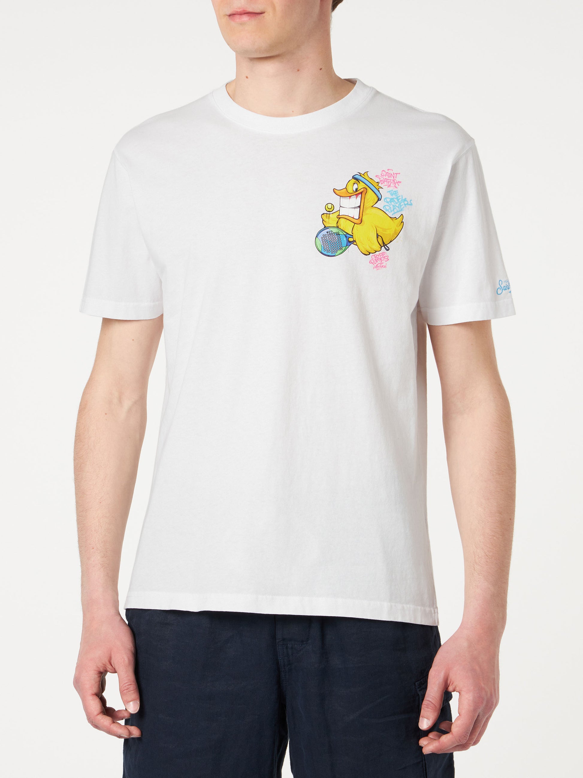 Man t-shirt with Crypto duck print | CRYPTO PUPPETS® SPECIAL EDITION - MC2 Saint Barth