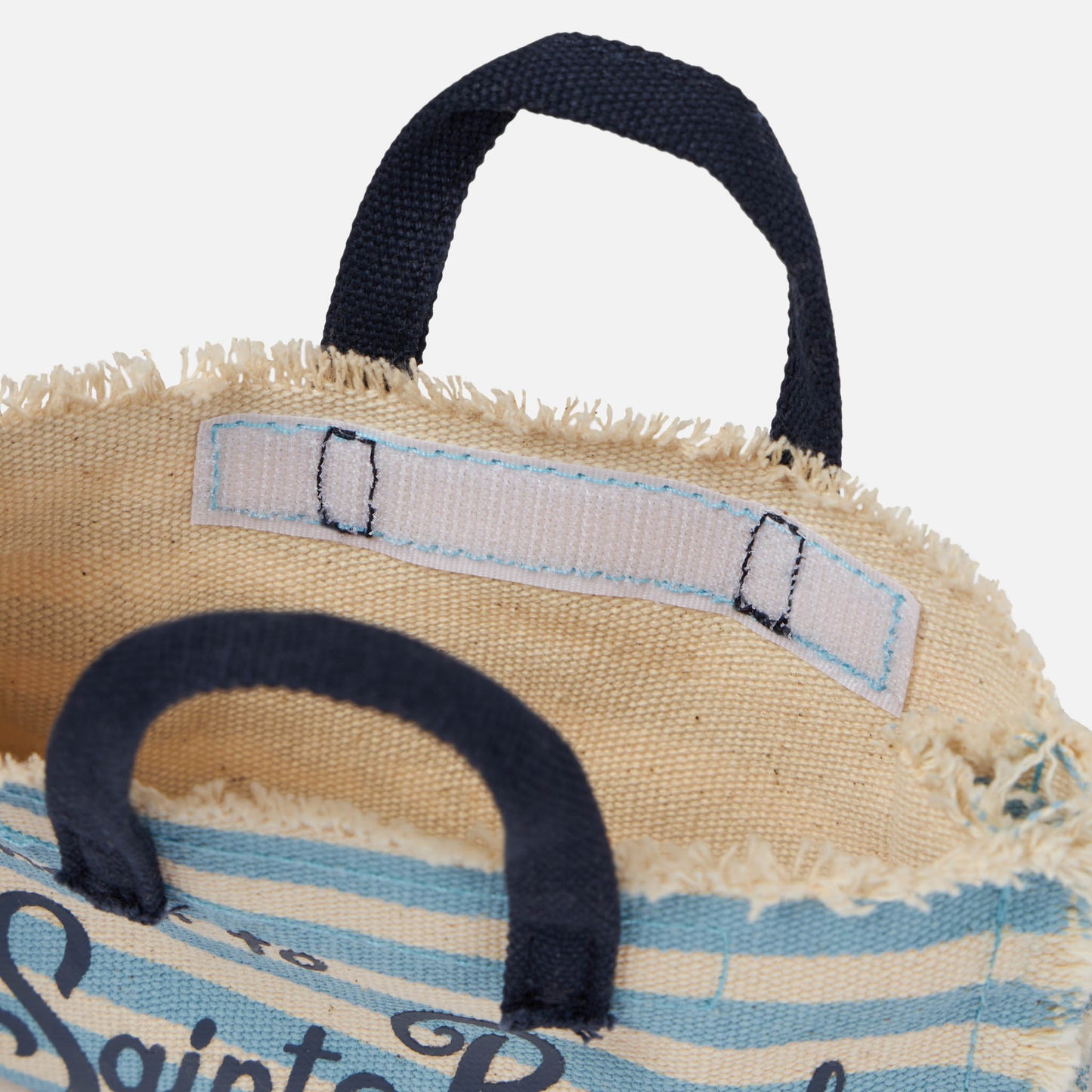 Borsa porta cellulare con stampa a righe