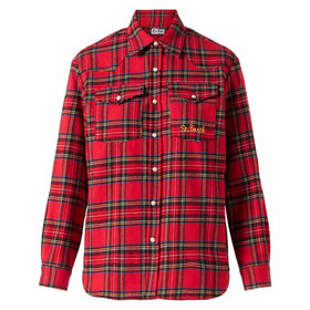 Woman long sleeves flannel shirt - MC2 Saint Barth