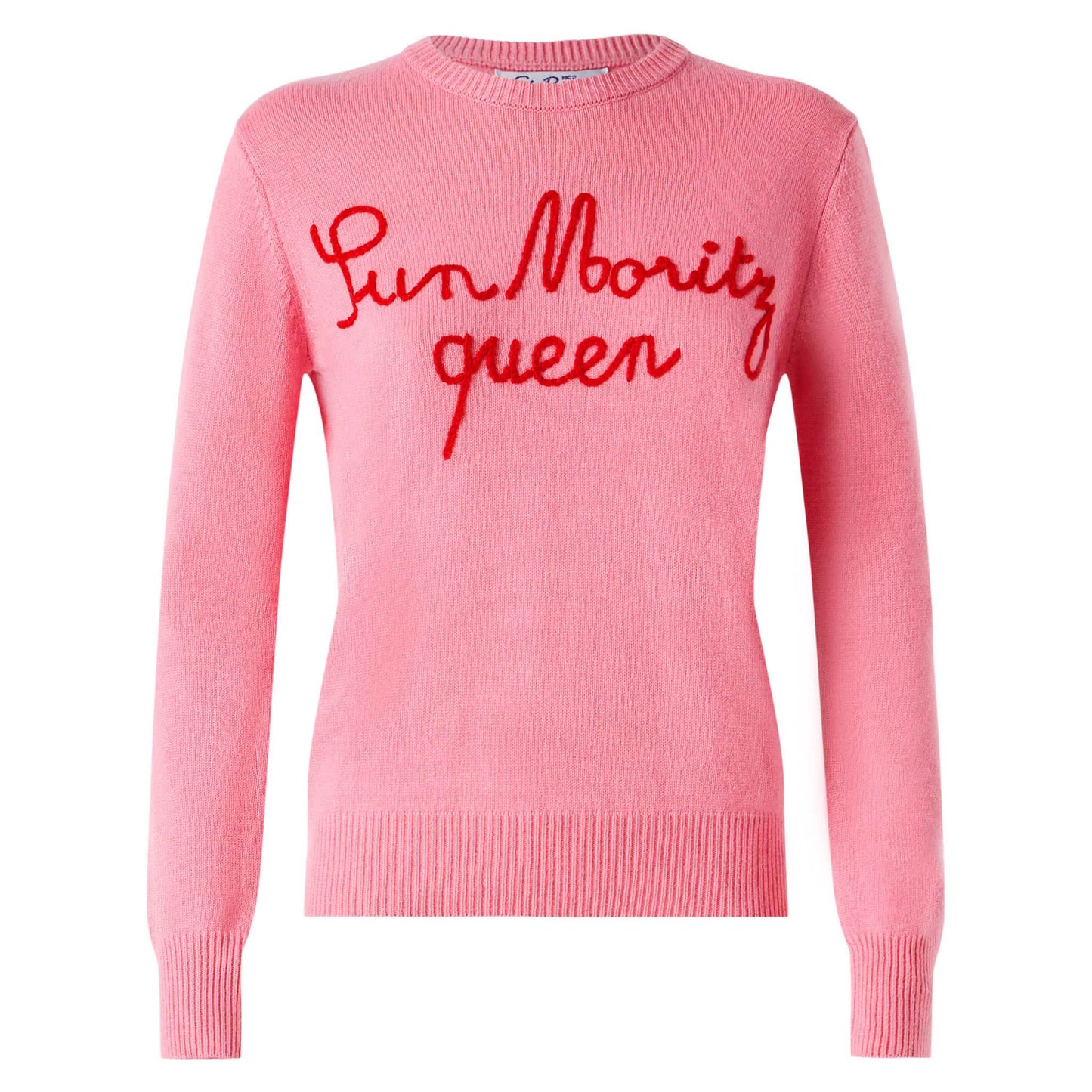 Woman sweater with Sun Moritz Queen embroidery - MC2 Saint Barth