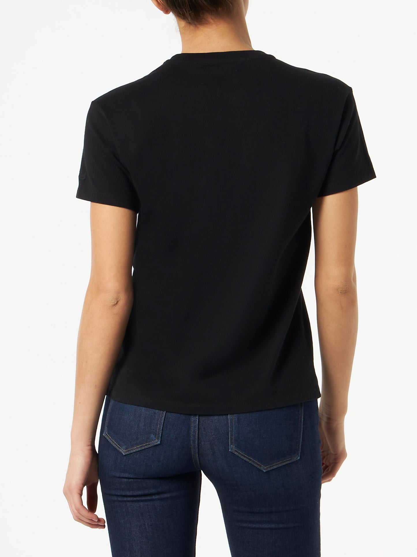 Woman t-shirt with Tutte quelle Bollicine lettering - MC2 Saint Barth