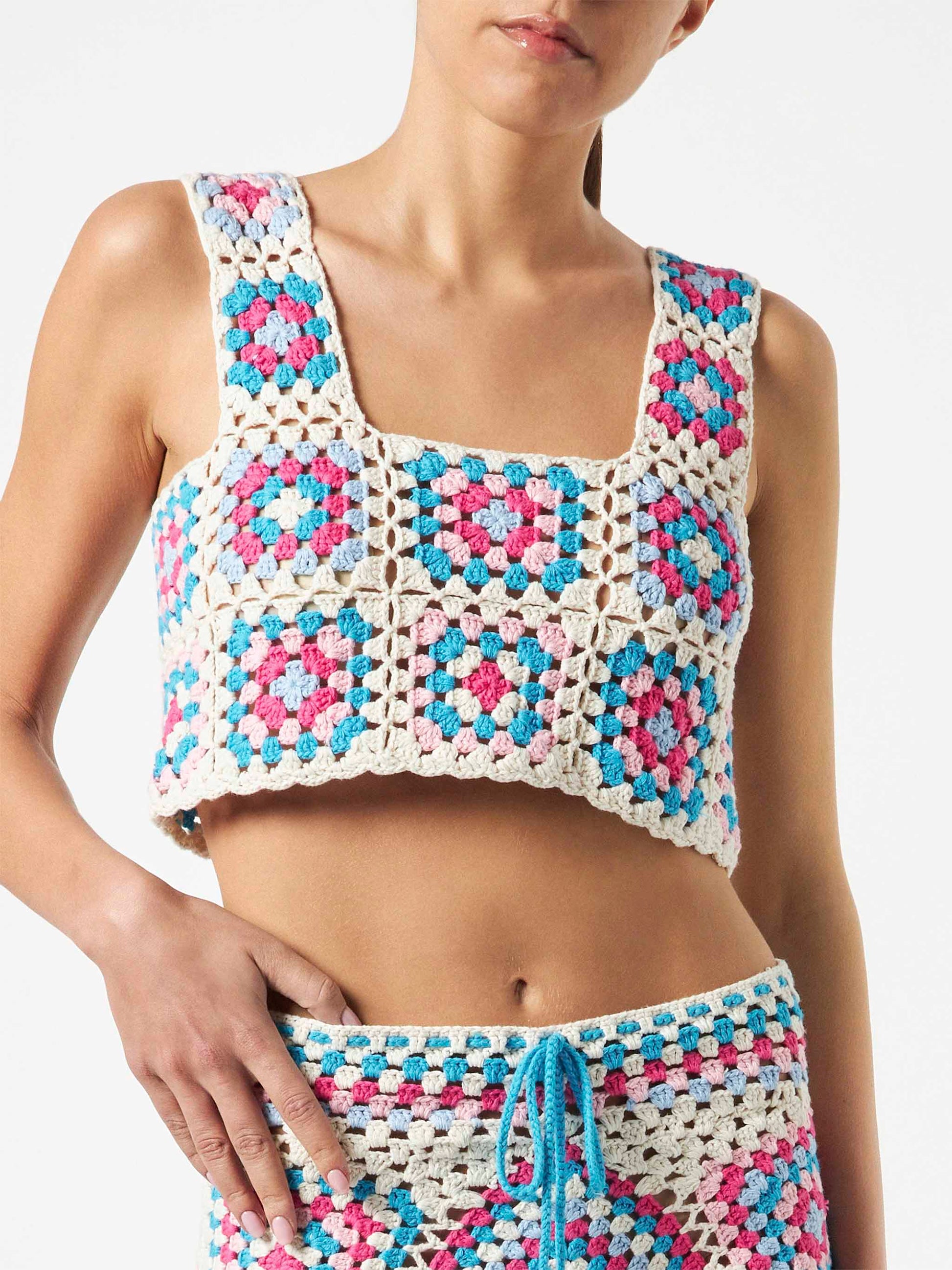 Woman handmade crochet top - MC2 Saint Barth