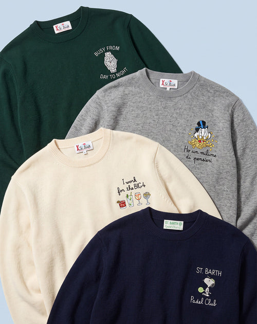 Men's Embroidered Knitwears