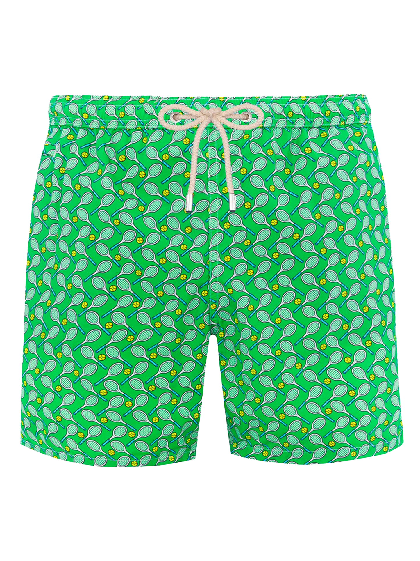 Man lightweight fabric swim-shorts Lighting Micro Fantasy with tennis print - MC2 Saint Barth