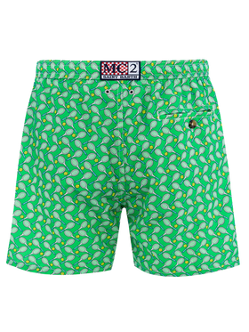 Man lightweight fabric swim-shorts Lighting Micro Fantasy with tennis print - MC2 Saint Barth