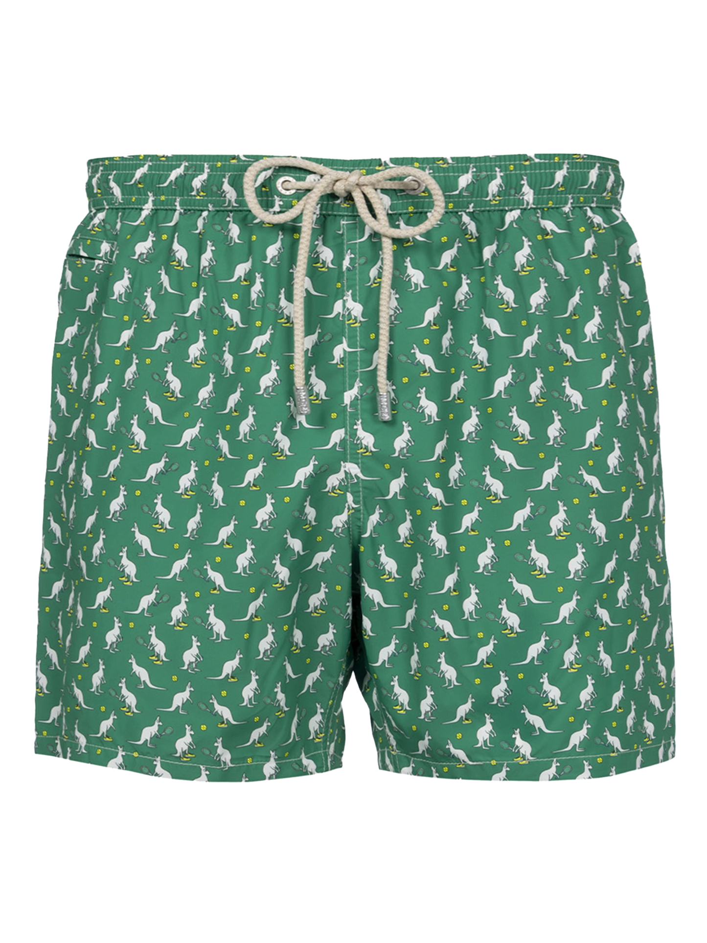 Man lightweight fabric swim-shorts Lighting Micro Fantasy with Australian Brand logo print | AUSTRALIAN BRAND SPECIAL EDITION - MC2 Saint Barth