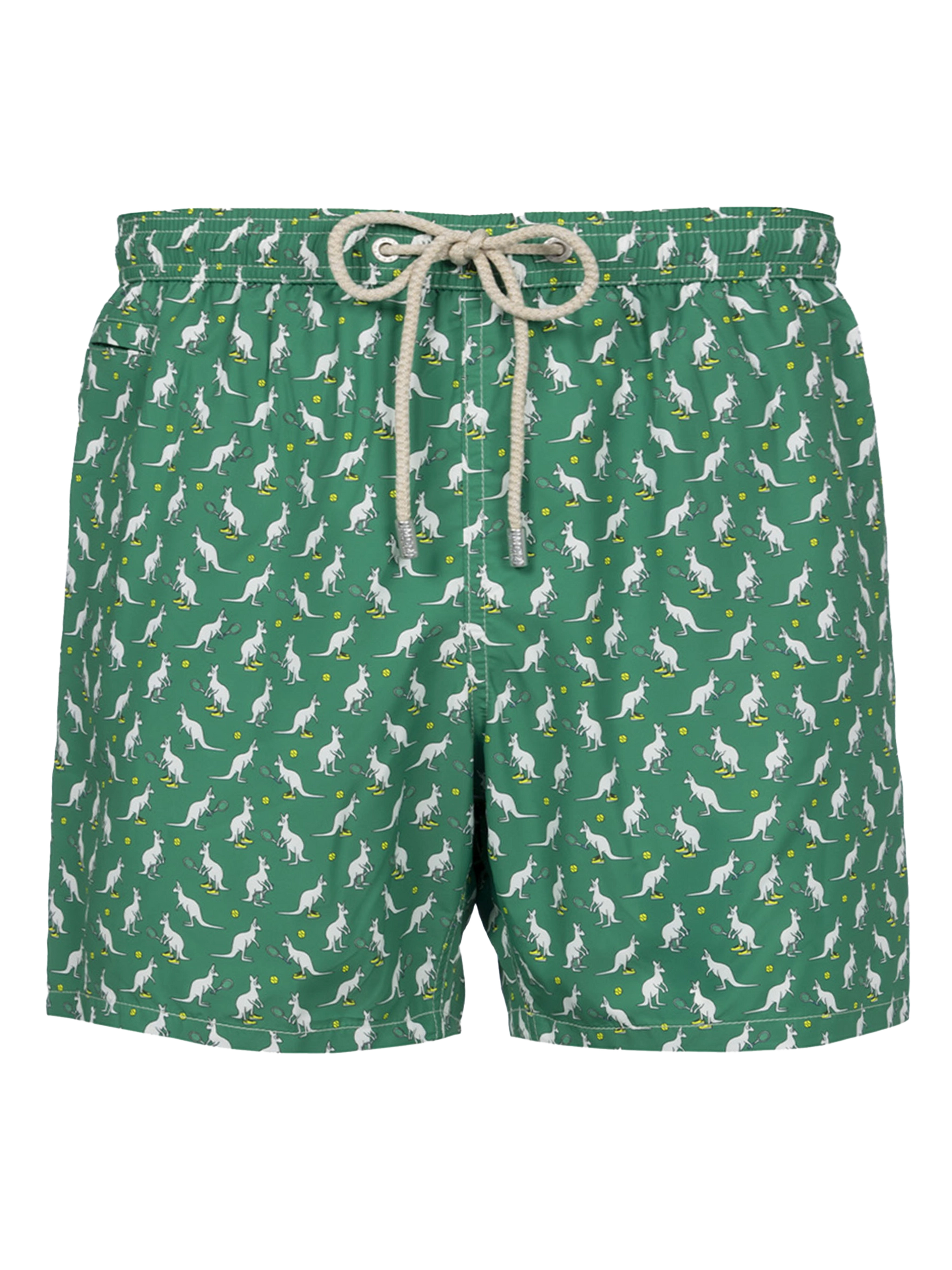 Man lightweight fabric swim-shorts Lighting Micro Fantasy with Australian Brand logo print | AUSTRALIAN BRAND SPECIAL EDITION - MC2 Saint Barth