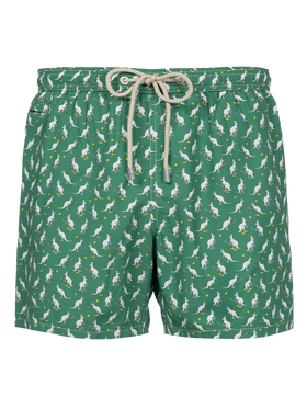 Man lightweight fabric swim-shorts Lighting Micro Fantasy with Australian Brand logo print | AUSTRALIAN BRAND SPECIAL EDITION - MC2 Saint Barth