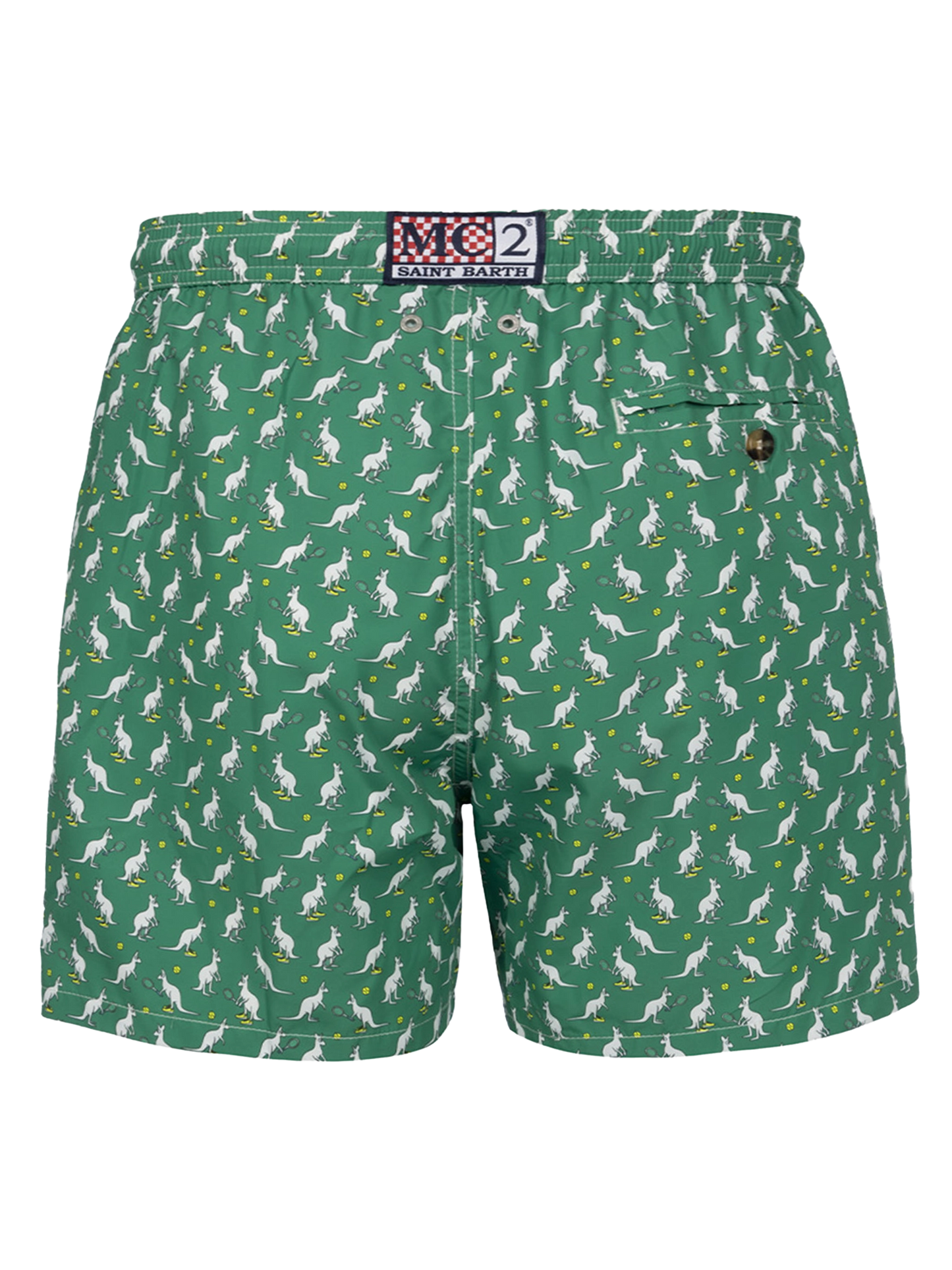Man lightweight fabric swim-shorts Lighting Micro Fantasy with Australian Brand logo print | AUSTRALIAN BRAND SPECIAL EDITION - MC2 Saint Barth