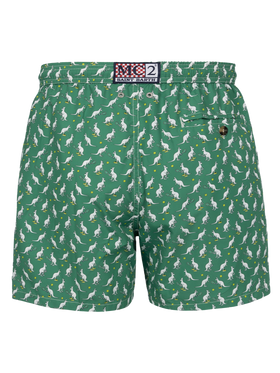 Man lightweight fabric swim-shorts Lighting Micro Fantasy with Australian Brand logo print | AUSTRALIAN BRAND SPECIAL EDITION - MC2 Saint Barth