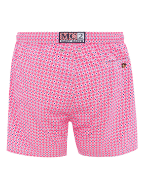 Man lightweight fabric swim-shorts Lighting Micro Fantasy with tie print - MC2 Saint Barth