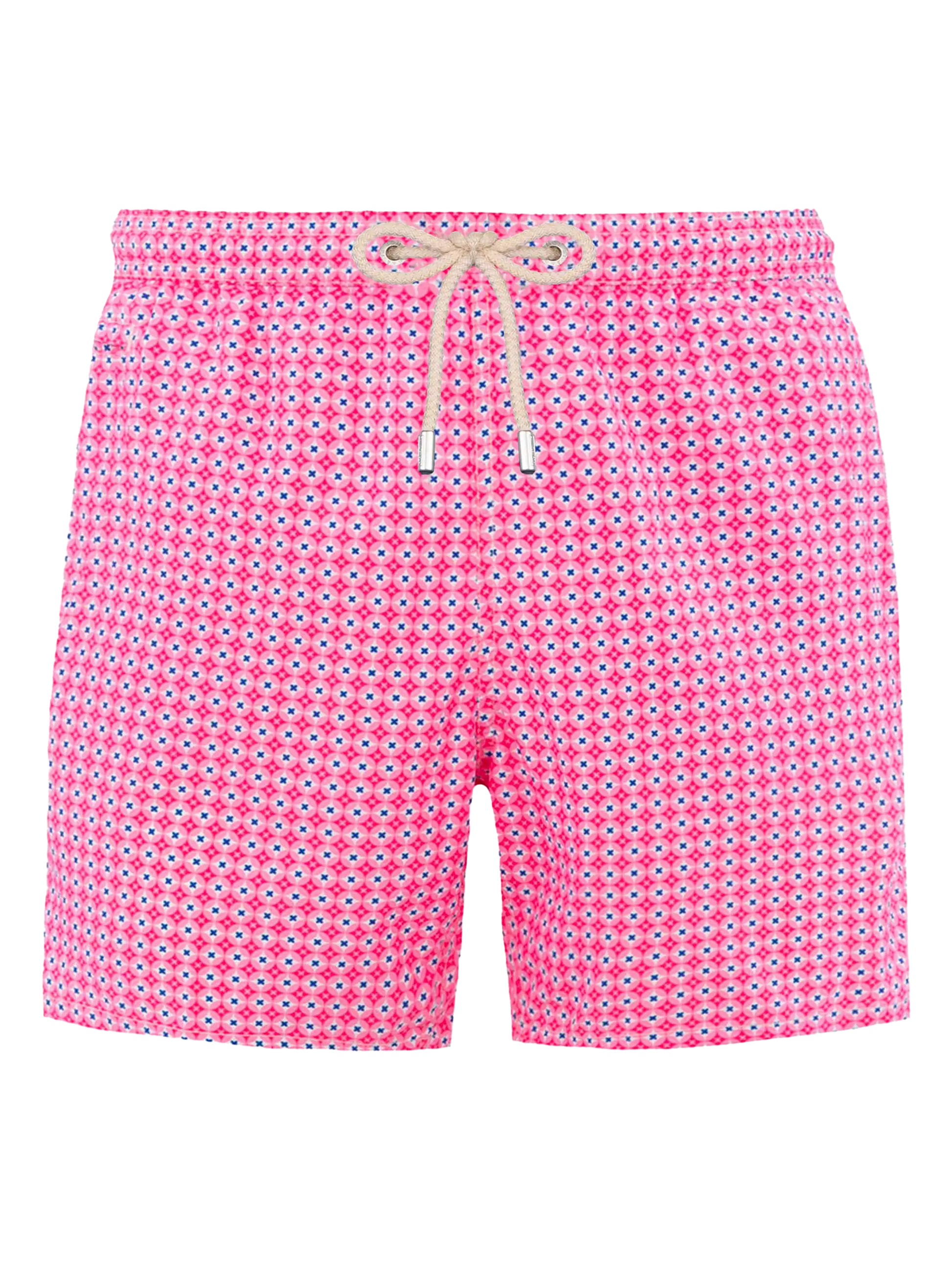 Man lightweight fabric swim-shorts Lighting Micro Fantasy with tie print - MC2 Saint Barth