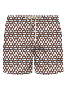 Comfort Light stretch swim shorts with tie print - MC2 Saint Barth