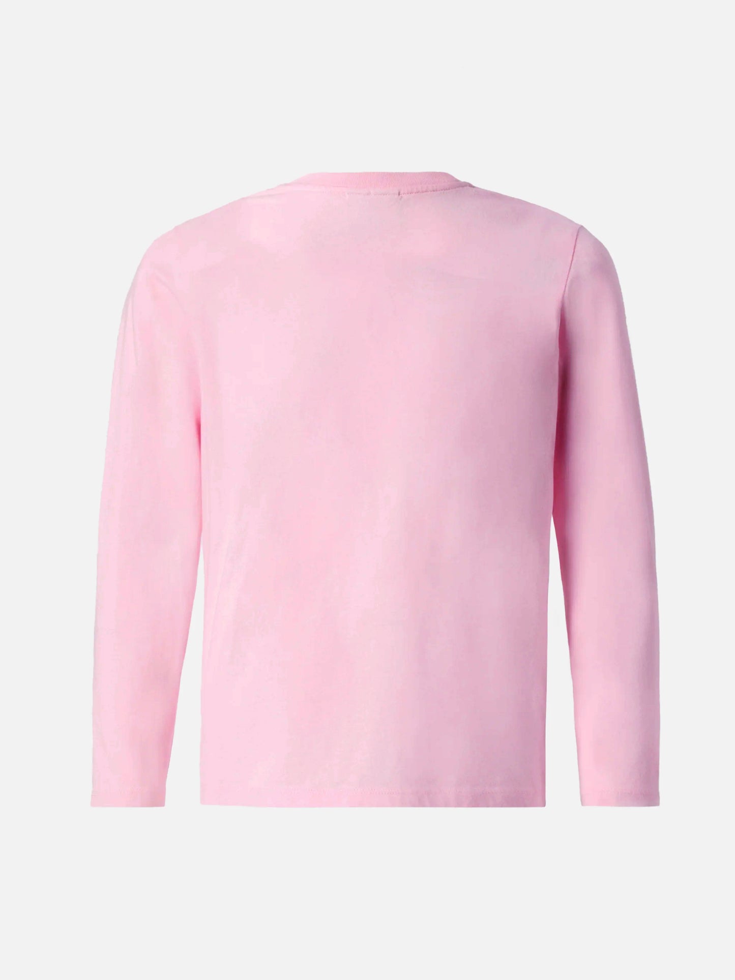 T-shirt Penny in cotone rosa a maniche lunghe con stampa Snoopy e applicazione in strass | PEANUTS SPECIAL EDITION