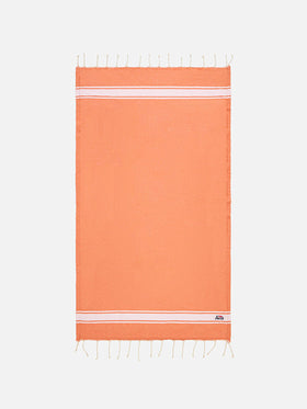 Fluo orange fouta towel doubled with sponge - MC2 Saint Barth